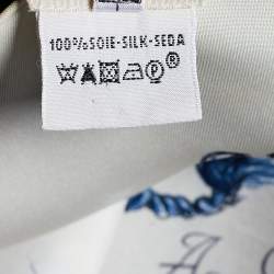 Hermes Ivory A Propos de Bottes Print Silk Tunic One Size