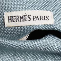 Hermes Blu Sailboat & Lighthouse Printed Silk & Cotton Reversible Jacket M