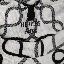 Hermes White Cotton Pique Rope Printed T-Shirt M