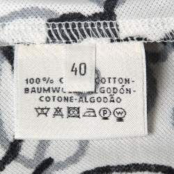 Hermes White Cotton Pique Rope Printed T-Shirt M