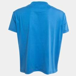 Hermes Blue Cotton Promenade Du Matin Print T-Shirt S
