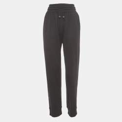 Hermes Black Cashmere & Silk Drawstring Jog Pants M