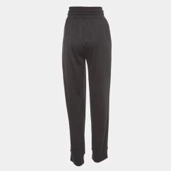 Hermes Black Cashmere & Silk Drawstring Jog Pants M