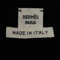 Hermes Black Cashmere & Silk Elasticated Waist Sleeveless Top S