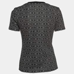 Hermes Black H Rond Jacquard Knit T-Shirt S