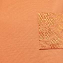 Hermes Orange Cotton Embroidered Pocket Short Sleeve T-Shirt M