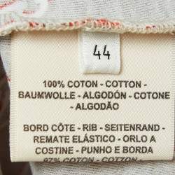 Hermes Beige Chain Print Cotton Short Sleeve T-Shirt L