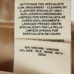 Hermes Pink Leather Button Detail Vest M