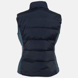 Hermes Navy Navy Blue Synthetic Puffer Vest M