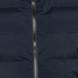 Hermes Navy Navy Blue Synthetic Puffer Vest M