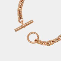 Hermes 18K pink gold Chaine d'Ancre bracelet