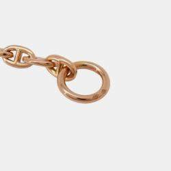 Hermes 18K pink gold Chaine d'Ancre bracelet