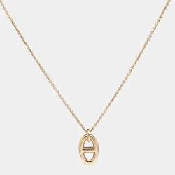Hermes Farandole 18k Rose Gold Small Pendant Necklace
