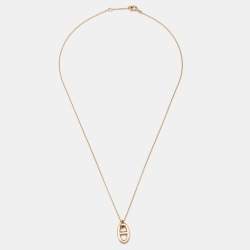 Hermes Farandole 18k Rose Gold Small Pendant Necklace