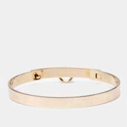 Hermes Collier De Chien Diamonds 18k Rose Gold Bracelet ST