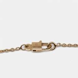 Pre Owned Hermes Kelly Cadenas Diamonds 18k Rose Gold Pendant Necklace