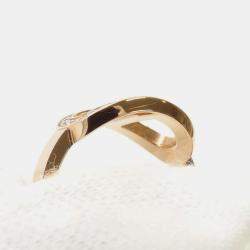 Hermes 18K Pink Gold Chaine D'Ancre Contour Size 51/#11 Mm