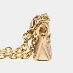 Hermes 18K Pink Gold Amulettes Kelly Diamond Charm Bracelet