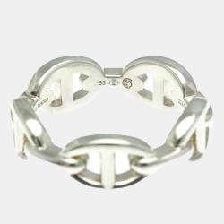 Hermes Silver Chaine d'ancre Bracelet