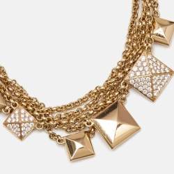 Hermès Clou D'H Diamond 18k Rose Gold Bracelet 15 