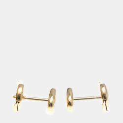 Hermes 18K Rose Gold Chaine d’Ancre Farandole Stud Earrings