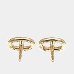 Hermes 18K Rose Gold Chaine d’Ancre Farandole Stud Earrings