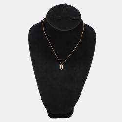 Hermes 18K Rose Gold Small Model Farandole Pendant Necklace
