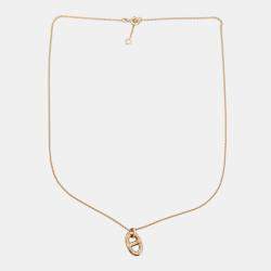 Hermes 18K Rose Gold Small Model Farandole Pendant Necklace