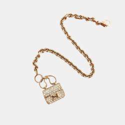 Hermes 18K Rose Gold and Diamond Amulettes Constance Bracelet