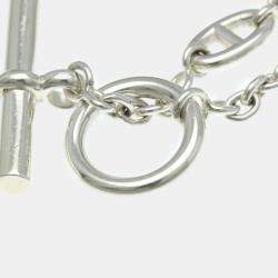 Hermes Chaine D'ancre Farandole Silver 925 No Stone Charm Bracelet Silver