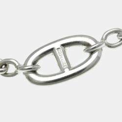 Hermes Chaine D'ancre Farandole Silver 925 No Stone Charm Bracelet Silver