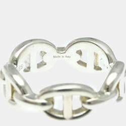Hermes Chaine D'ancre Ring Silver 925 Fashion No Stone Band Ring Silver