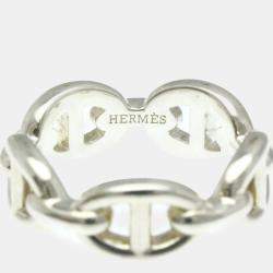 Hermes Chaine D'ancre Ring Silver 925 Fashion No Stone Band Ring Silver