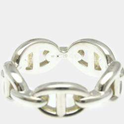 Hermes Chaine D'ancre Ring Silver 925 Fashion No Stone Band Ring Silver