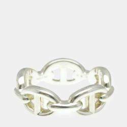 Hermes Chaine D'ancre Ring Silver 925 Fashion No Stone Band Ring Silver