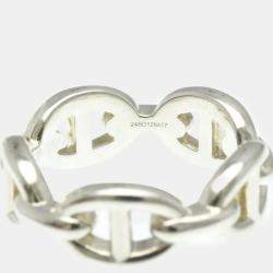 Hermes Chaine D'ancre Ring Silver 925 Fashion No Stone Band Ring Silver
