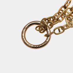 Hermes Chaine D'ancre Farandole 18K Rose Gold Charm Bracelet