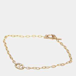 Hermes 18K Pink Gold Chaine D'ancre Farandole Bracelet
