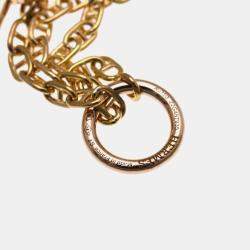 Hermes Chaine D'ancre Farandole 18K Rose Gold Charm Bracelet