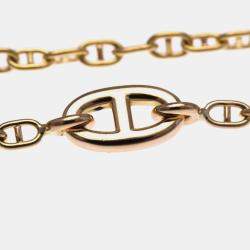 Hermes Chaine D'ancre Farandole 18K Rose Gold Charm Bracelet