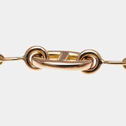 Hermes Chaine D'ancre Farandole 18K Rose Gold Charm Bracelet