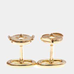 Hermes Chaine D'ancre Farandole 18K Rose Gold Stud Earrings