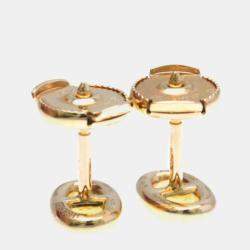Hermes Chaine D'ancre Farandole 18K Rose Gold Stud Earrings