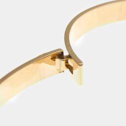 Hermes Collier De Chien 18K Rose Gold and Diamond Bangle