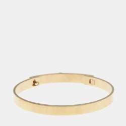 Hermes Collier De Chien 18K Rose Gold and Diamond Bangle