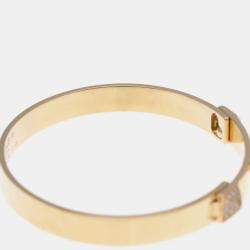 Hermes Collier De Chien 18K Rose Gold and Diamond Bangle