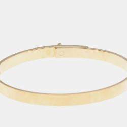 Hermes Kelly PM 18K Rose Gold and Diamond Bangle