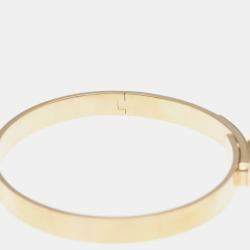 Hermes Kelly PM 18K Rose Gold and Diamond Bangle