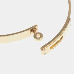 Hermes Kelly PM 18K Rose Gold and Diamond Bangle
