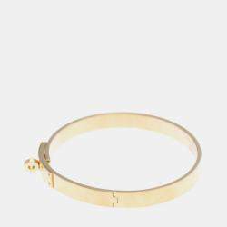 Hermes Kelly PM 18K Rose Gold and Diamond Bangle